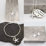 SILVER Starfish Earrings