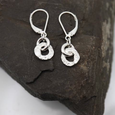 Alpine Collection: Boulder Silver Link Earrings