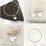 Alpine Collection: Boulder Freeform Silver Earrings