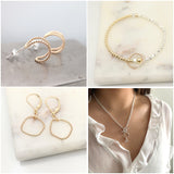 Entwined Collection:  Gold Crescent Necklace