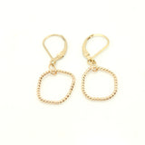 Entwined Collection:  Gold Freeform Hoops