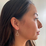 Entwined Collection:  Silver Freeform Hoops