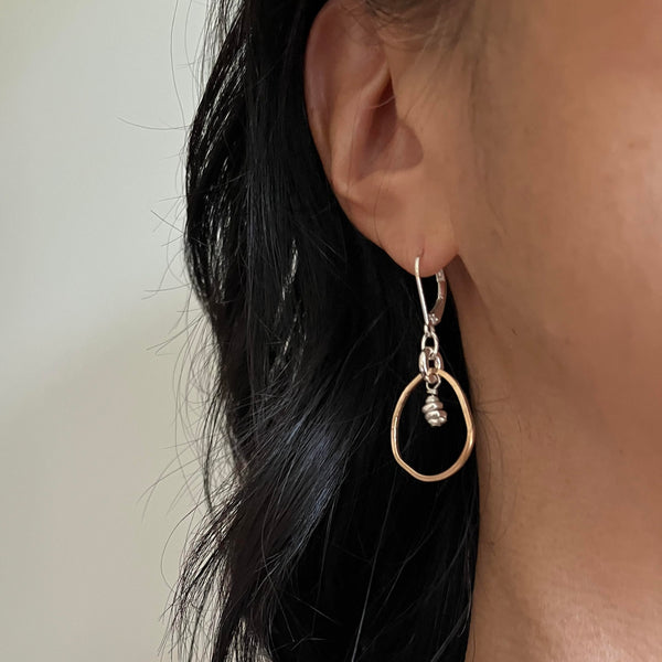 ERSA Collection:  Mid Gold Oval Hoops