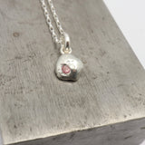 Flux Collection:  Flux Light Pink Pendant Necklace -003