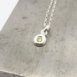 Flux Collection:  Flux Citrine Pendant Necklace - 001