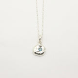Flux Collection:  Flux Aquamarine Pendant Necklace -002
