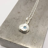 Flux Collection:  Flux Aquamarine Pendant Necklace -002