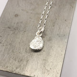 Flux Collection:  Flux Light Sapphire Pendant Necklace - 004