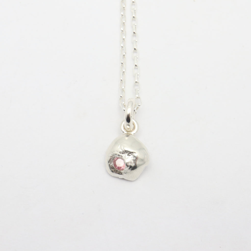 Flux Collection:  Flux Light Pink Pendant Necklace -003