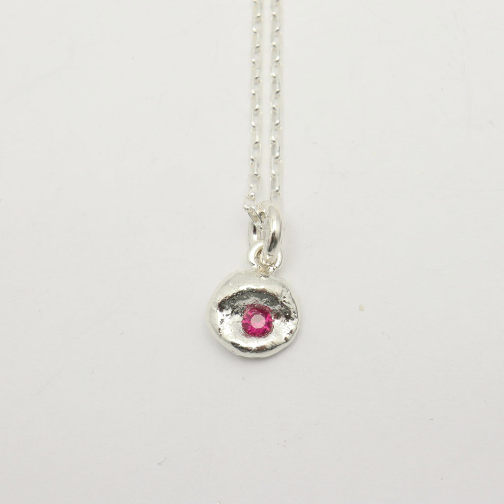Flux Collection:  Flux Ruby Pendant Necklace - 005