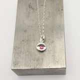 Flux Collection:  Flux Ruby Pendant Necklace - 005