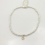 November - Topaz Birthstone SILVER Beaded Bracelet