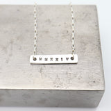 Grad MMXXV (2025) Collection: Sterling Silver Bar Necklace