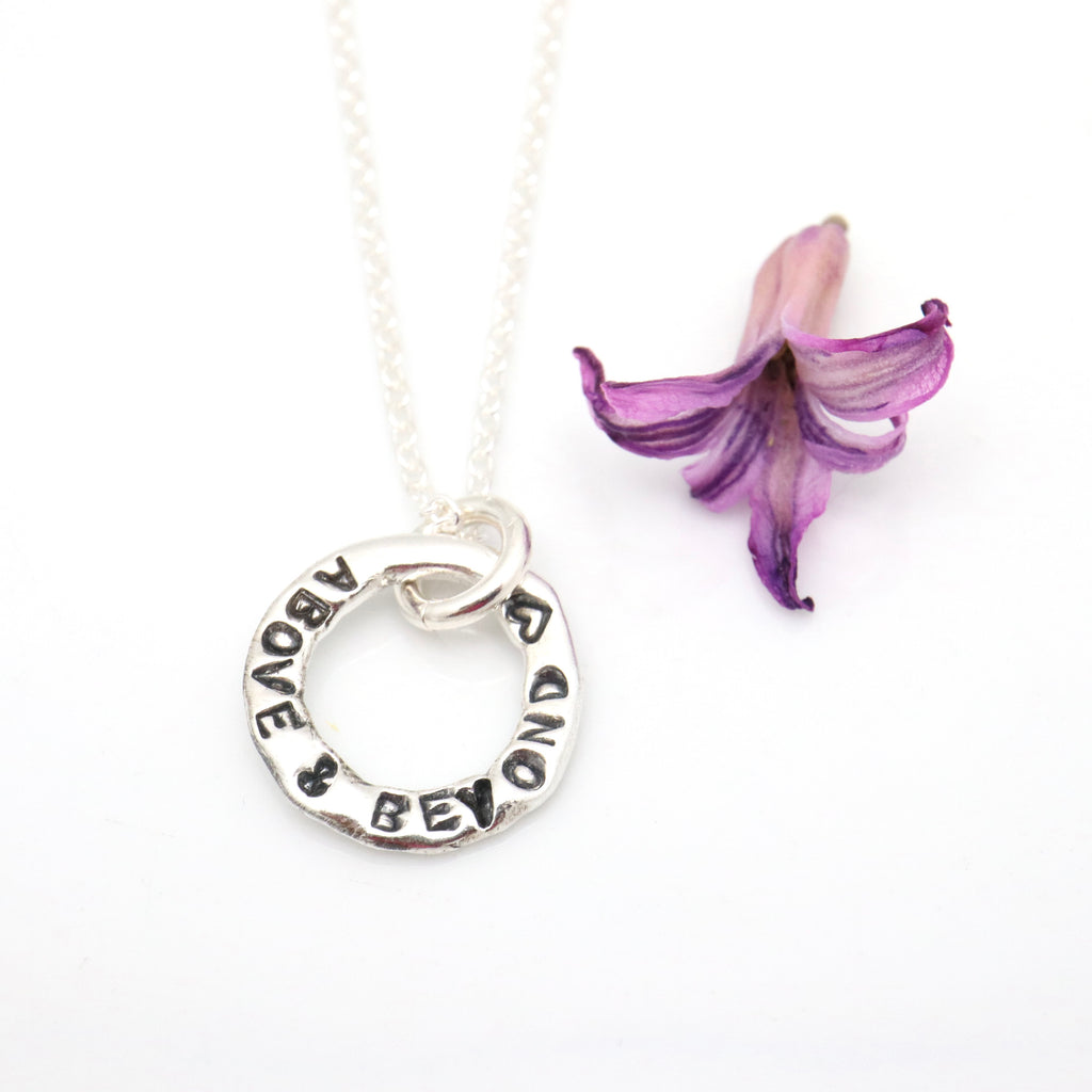 Petite Personalized Circle Link Necklace