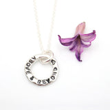 Petite Personalized Circle Link Necklace