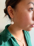 Fine Silver Etched Dandelion Earrings