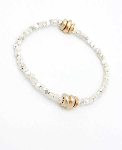 3 Bronze Pebble Necklace