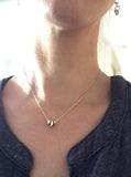 3 Bronze Pebble Necklace