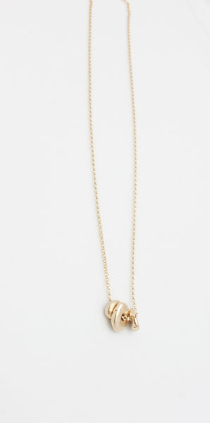 3 Bronze Pebble Necklace