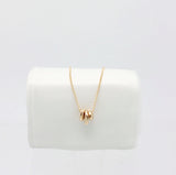 3 Bronze Pebble Necklace