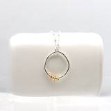 HERA Collection:  Gold Wrapped Silver Link Short Necklace