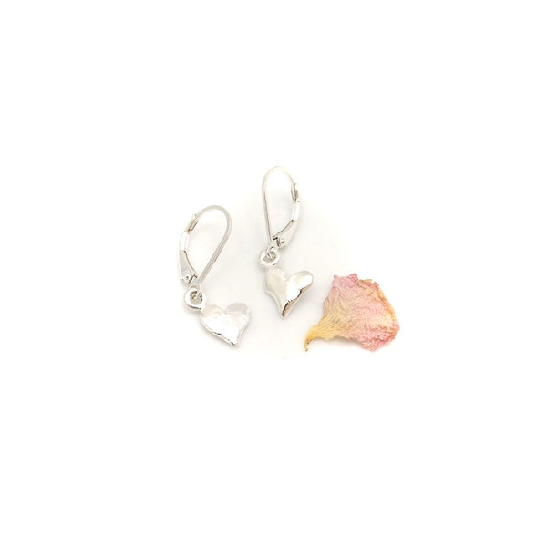 LOVE Freeform One + One Silver Heart Earrings