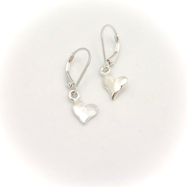 LOVE Freeform One + One Silver Heart Earrings
