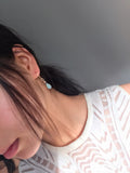 Inner Spirit: Aqua Chalcedony Briolette Earrings
