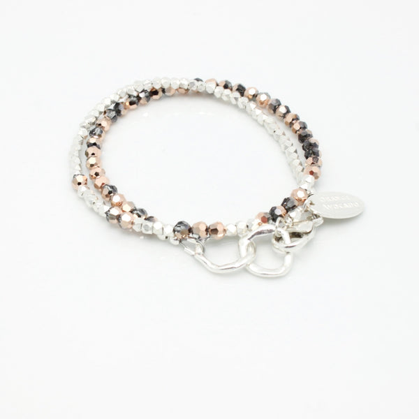 Ombre Rose Gold Petite Hoops