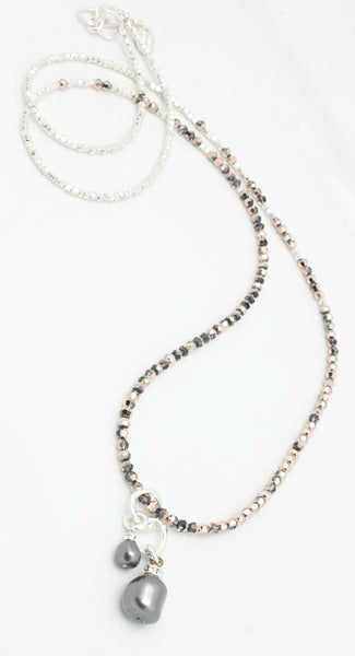 Ombre Rose Gold Petite Hoops