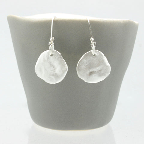 Molten Collection:  Silver Molten Earrings