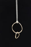 LINKS Collection:  Bronze Medium Entwined Links Necklace