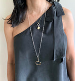 Contour Collection:  Petite Bronze Link Earrings