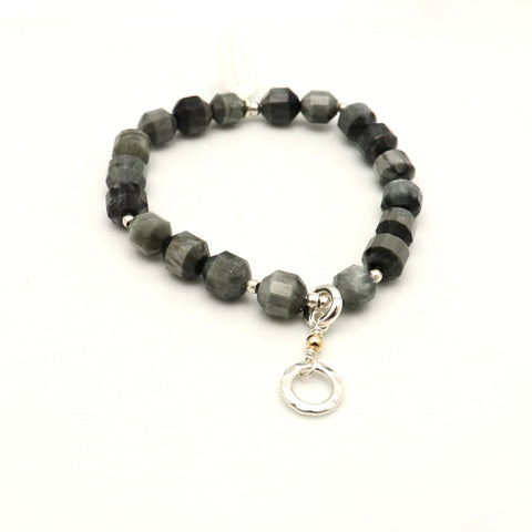 Chrysoberyl Hawk eye Stone Pendulum Stretch Bracelet