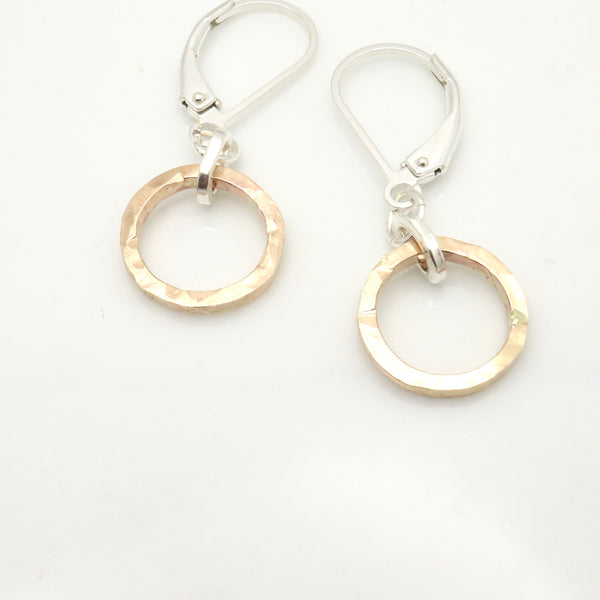 Ellipse Collection:  Petite Gold Ellipse Earrings