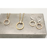 Ellipse Collection:  Bold Gold Ellipse Short Necklace