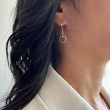 Ellipse Collection:  Petite Silver Ellipse Earrings