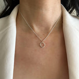 Ellipse Collection:  Petite Silver Ellipse Necklace