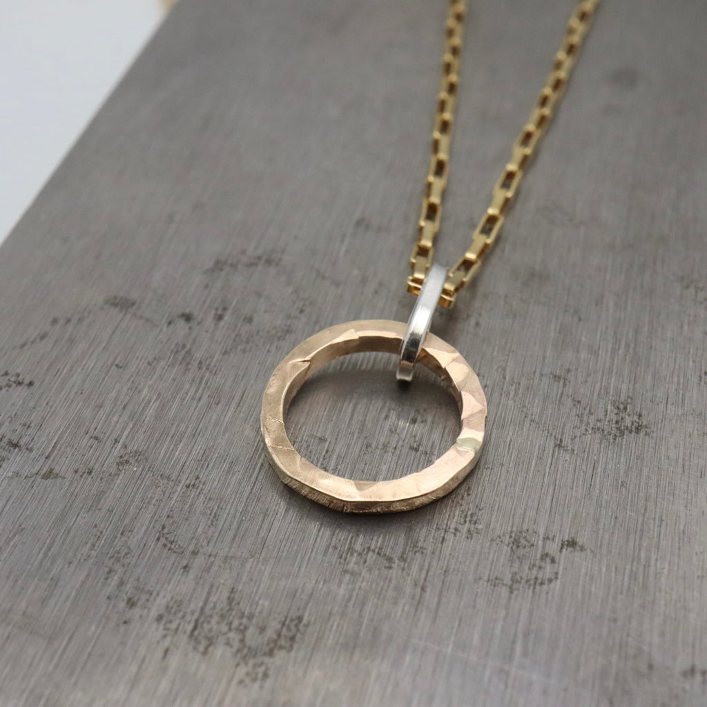 Ellipse Collection:  Petite Gold Ellipse Necklace