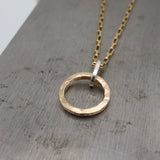 Ellipse Collection:  Petite Gold Ellipse Necklace