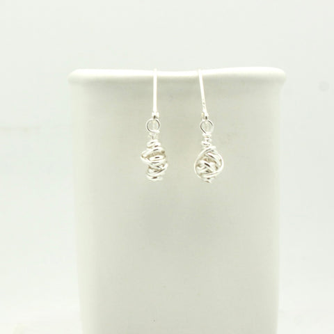 HERA Collection: Hera Silver Wrapped Earrings