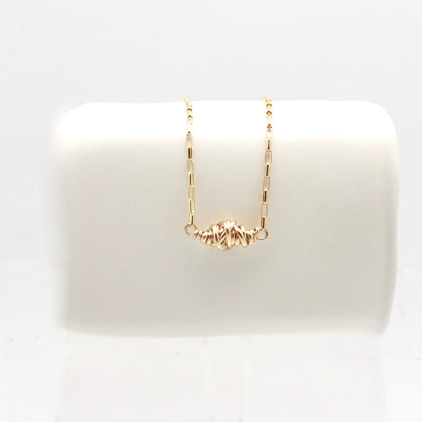 HERA Collection:  HERA Gold Wrapped Short Necklace