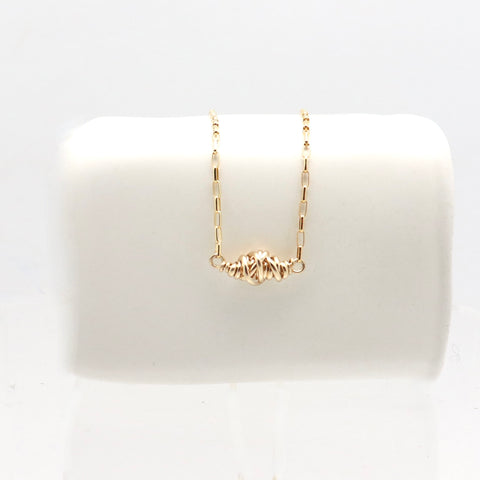 HERA Collection:  HERA Gold Wrapped Short Necklace