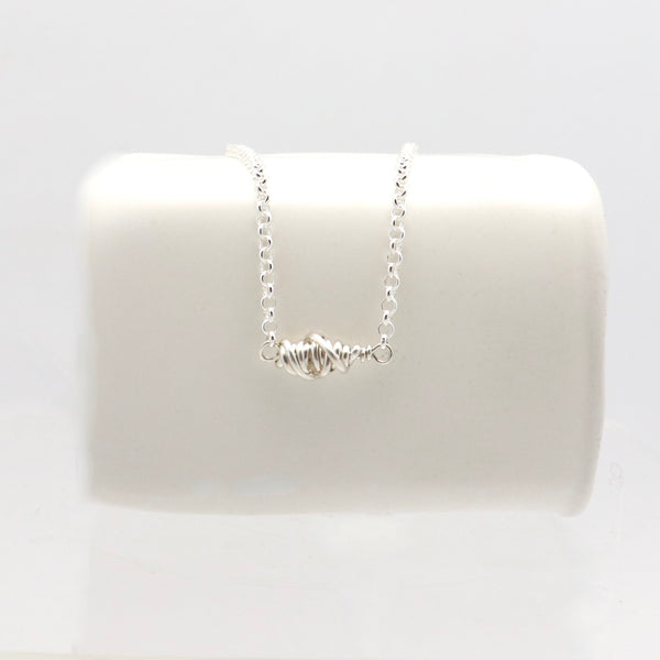 HERA Collection:  Silver Wrapped Short Necklace