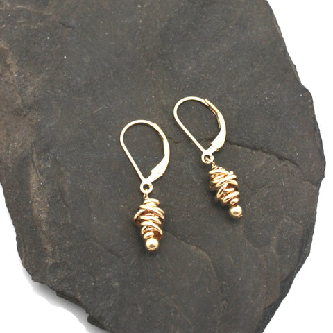 HERA Collection:  Hera Gold Wrapped Earrings