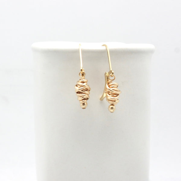 HERA Collection:  Hera Gold Wrapped Earrings