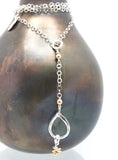Inner Spirit:  Petite Fine silver Teardrop Earrings