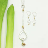 Inner Spirit:  Petite Fine silver Teardrop Earrings