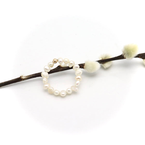 HERA Micro Pearl Hoop Earrings