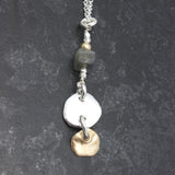 Molten Collection: Molten Mixed Metal Long Necklace